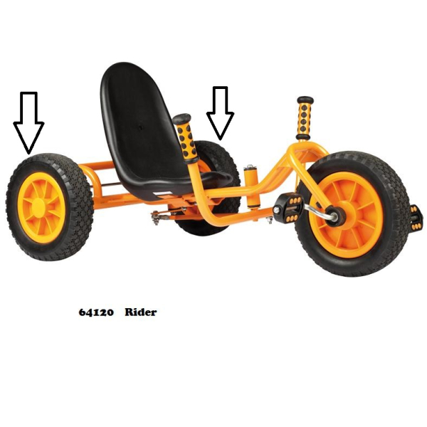 60554 Hinterrad für Dreirad Rider 64120